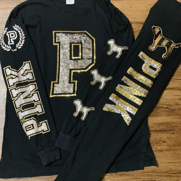 VS PINK BLING PUP SEQUINS OUTFIT SET M - Picture 4 of 13